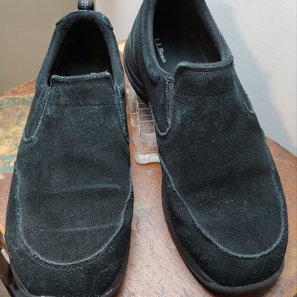 L.L. Bean black suede slip on Men's Shoes Size 10.5 - Picture 4 of 16